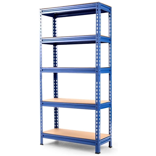 Storage Rack 60 16 Heavy Duty 60 inch Adjustable 5-Shelf Metal Storage Rack in Navy Blue ...