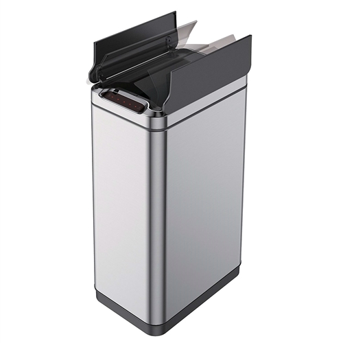 Stainless Steel 13 Gallon Touchless Motion Sensor Kitchen Trash Can ...