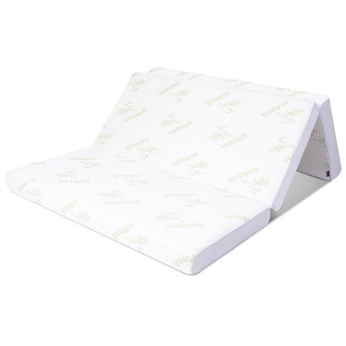 Full size 6-inch Folding Memory Foam Mattress with Washable Cover ...