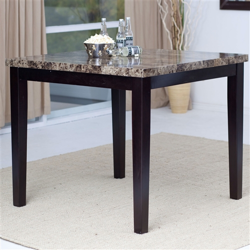 Contemporary 42 x 42 inch Counter Height Dining Table With 